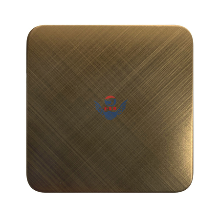 交叉纹黑香槟金哑光