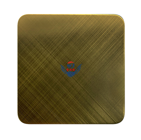 交叉纹香槟金哑光